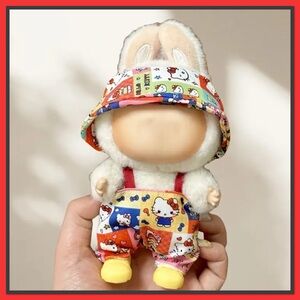 Cute Labubu Colorful Hello Kitty Outfit